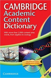 Cambridge Academic Content Dictionary Paperback with CD-ROM